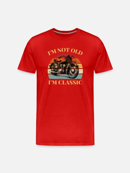 i m not old - Men's Premium Organic T-Shirt - red