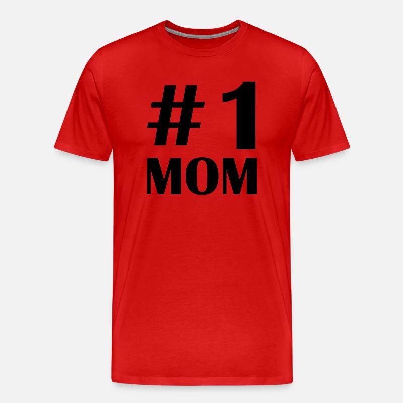 1 maman - T-shirt bio Premium Homme - rouge
