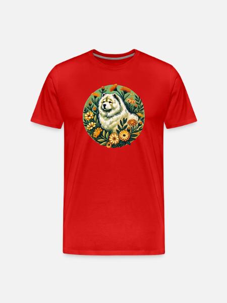 Chow Chow Spring - Men's Premium Organic T-Shirt - red