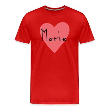 Vorname Marie Geschenk - Männer Premium Bio T-Shirt - Rot - Vorne - Damien (186cm)