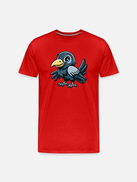 Crow child - Men's Premium Organic T-Shirt - red