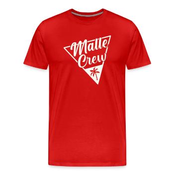 Malle Crew Mallorca - T-shirt bio Premium Homme - rouge - Devant - Damien (186cm)