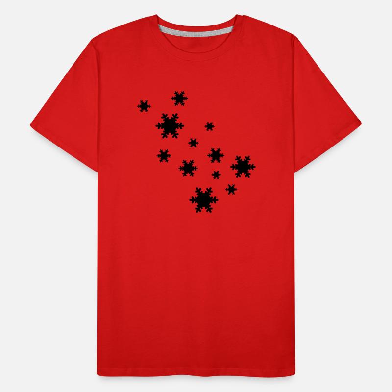 snowflakes Men's Premium Organic T-Shirt