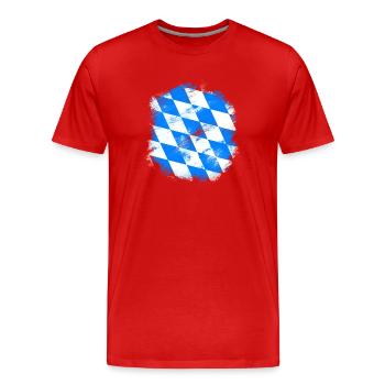 Bayern - Männer Premium Bio T-Shirt - Rot - Vorne - Damien (186cm)