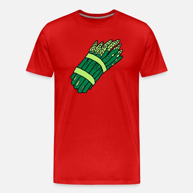 asparagus - Männer Premium Bio T-Shirt - Rot