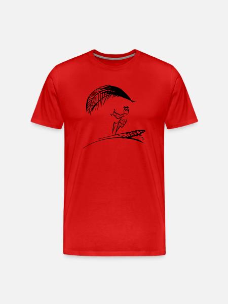 Kitesurf - T-shirt bio Premium Homme - rouge