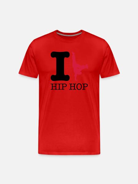 breakdance_hip_hop_f2 - Men's Premium Organic T-Shirt - red