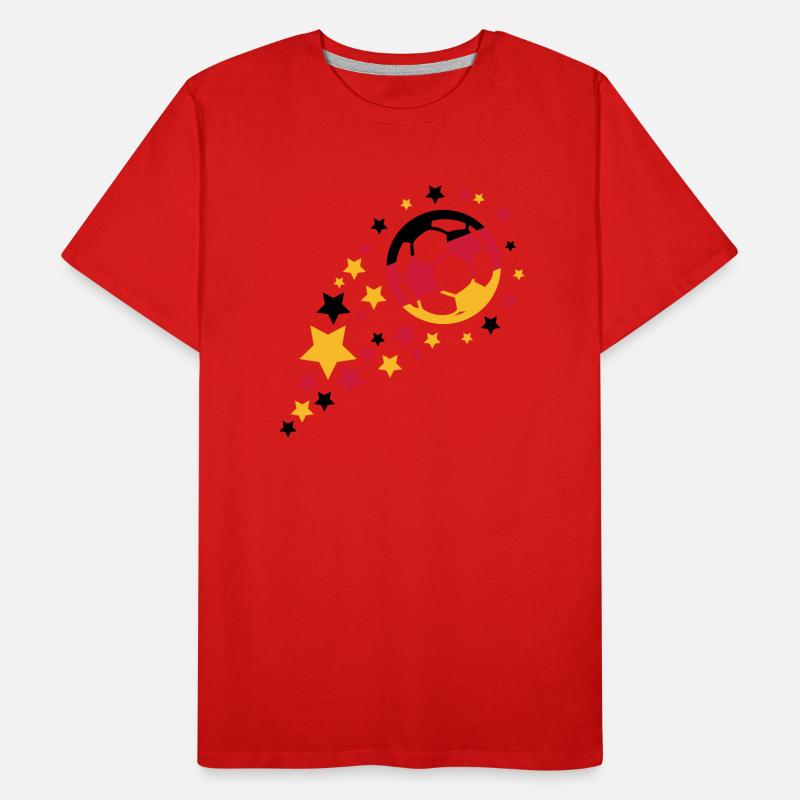 fußball design Männer Premium Bio T-Shirt