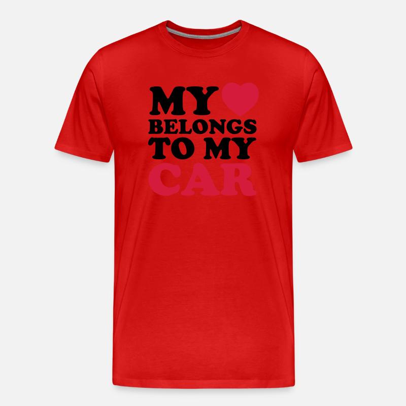MHBTM car - Männer Premium Bio T-Shirt - Rot