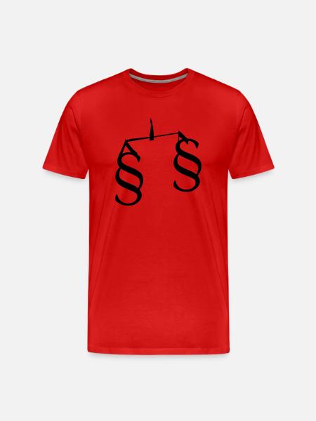 recht - Männer Premium Bio T-Shirt - Rot