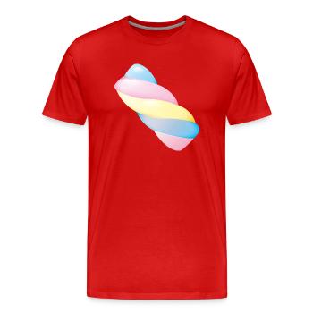 Smiley Marshmallow - Men's Premium Organic T-Shirt - red - Front - Damien (186cm)