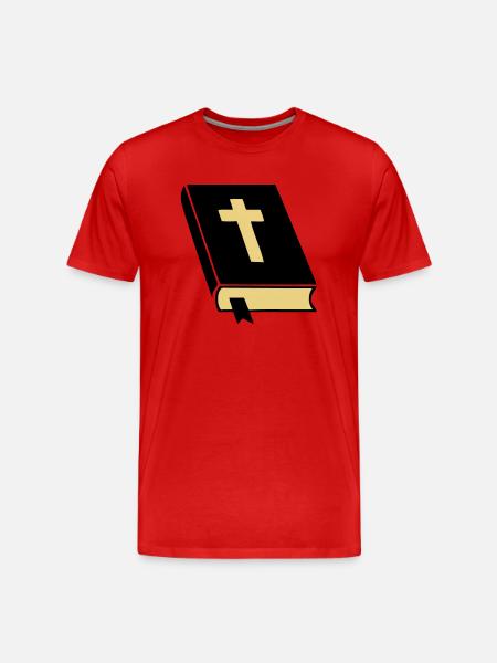 bibel_02 - Männer Premium Bio T-Shirt - Rot