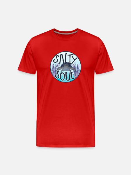Ocean Sublimation - Men's Premium Organic T-Shirt - red