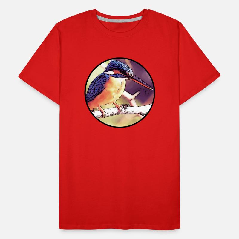 Eisvogel Männer Premium Bio T-Shirt