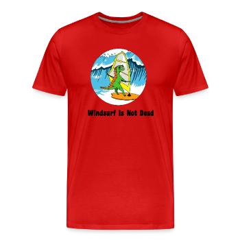 Wave coaster - T-shirt bio Premium Homme - rouge - Devant - Damien (186cm)