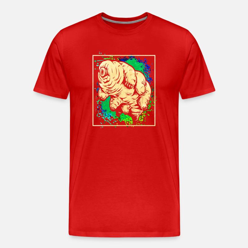 Bärtierchen - Männer Premium Bio T-Shirt - Rot
