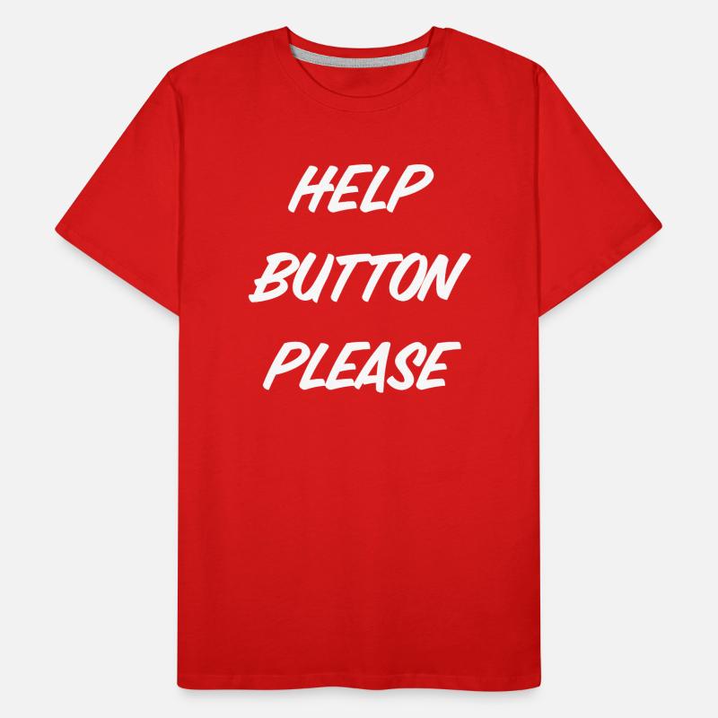Help Button please Männer Premium Bio T-Shirt
