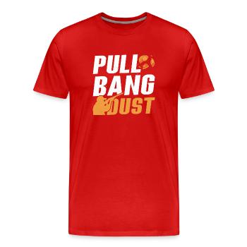 Pull Trapshooting Skeet Shooting - Männer Premium Bio T-Shirt - Rot - Vorne - Damien (186cm)