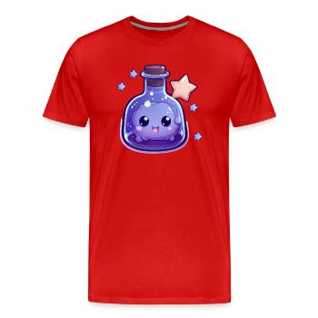Cute Kawaii Potion - Men's Premium Organic T-Shirt - red - Front - Damien (186cm)