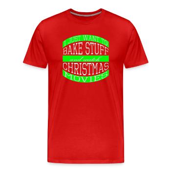 Under The Tree Pastry Chef Movie Funny Quote - Men's Premium Organic T-Shirt - red - Front - Damien (186cm)