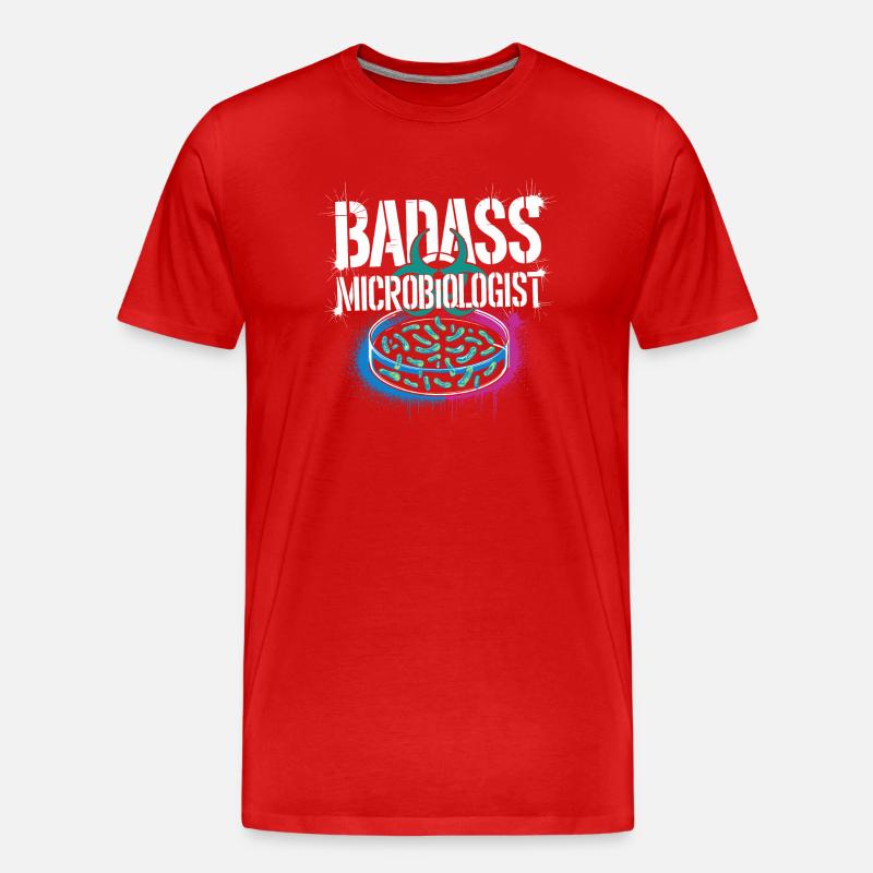 Stolz ein Mikrobiologe zu sein - Männer Premium Bio T-Shirt - Rot