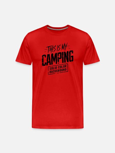 c'est mon camping - T-shirt bio Premium Homme - rouge