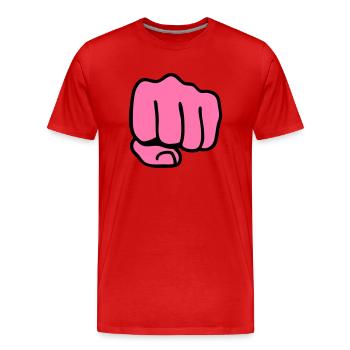 Faust - Men's Premium Organic T-Shirt - red - Front - Damien (186cm)