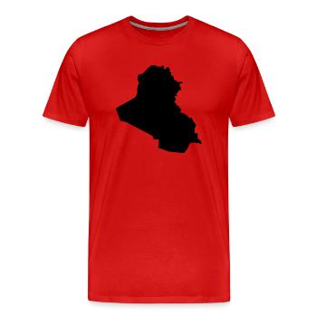 irak - Männer Premium Bio T-Shirt - Rot - Vorne - Damien (186cm)