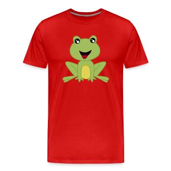 Mignone Reinette - Männer Premium Bio T-Shirt - Rot - Vorne - Damien (186cm)