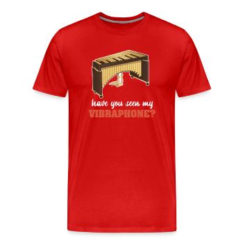 Musikinstrument Vibraphone Musiker Musik - Männer Premium Bio T-Shirt - Rot - Vorne - Damien (186cm)