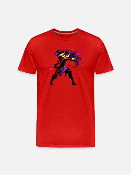 Kriegerin - Männer Premium Bio T-Shirt - Rot