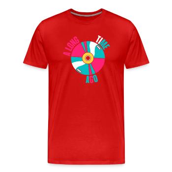 Long time ago - Men's Premium Organic T-Shirt - red - Front - Damien (186cm)