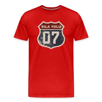 Antalya - Men's Premium Organic T-Shirt - red - Front - Damien (186cm)