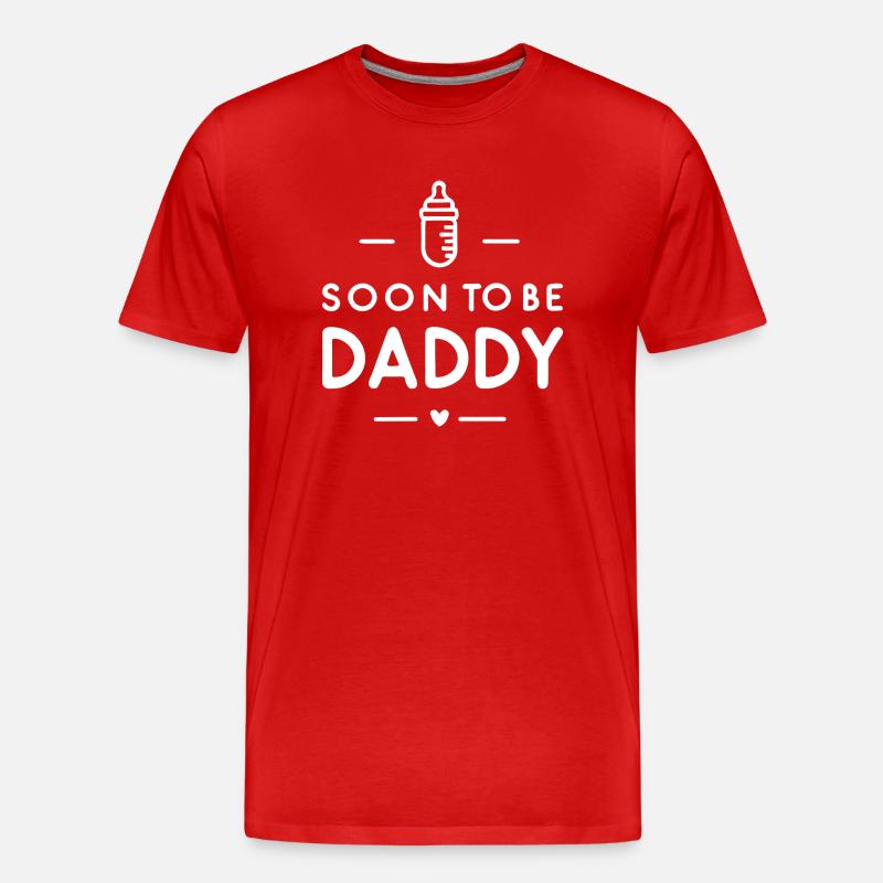 Bald Papa - Männer Premium Bio T-Shirt - Rot