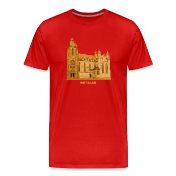 Wetzlar Dom Hessen - Männer Premium Bio T-Shirt - Rot - Vorne - Damien (186cm)