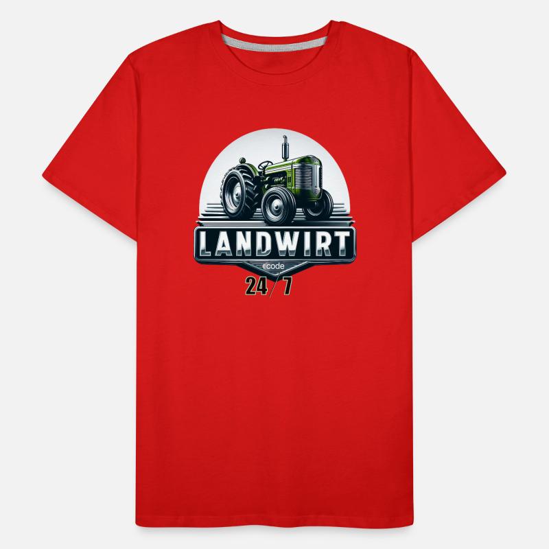 landwirt code ll Männer Premium Bio T-Shirt