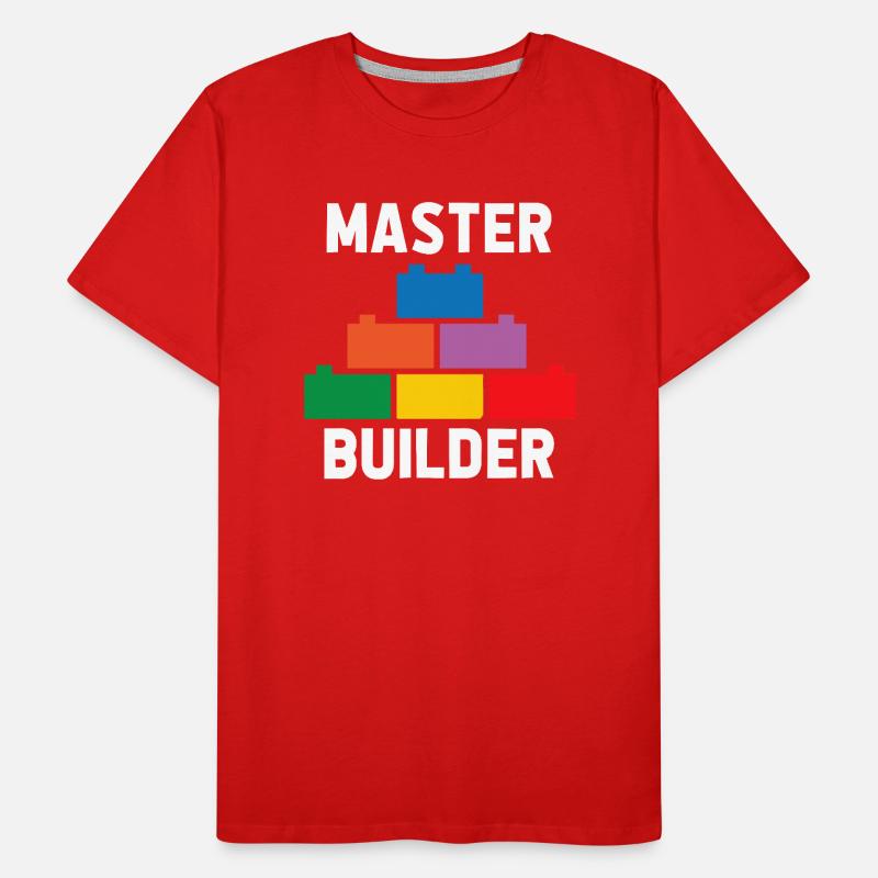 Brick Builder Brick Building Master Builder Men's Premium Organic T-Shirt