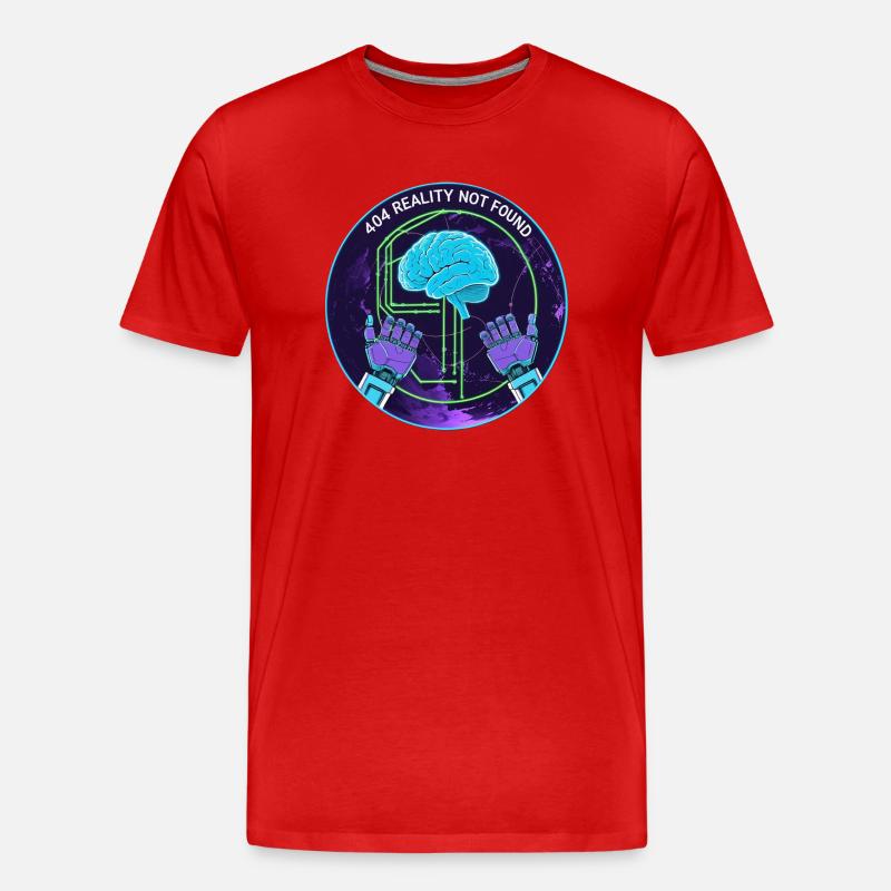 404 Error - Männer Premium Bio T-Shirt - Rot