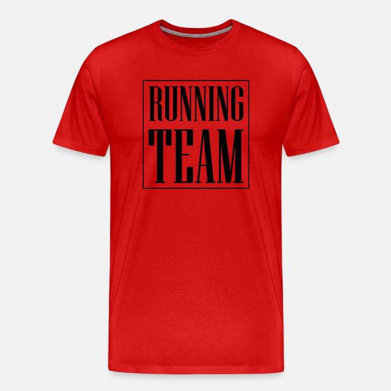 Running Team - Männer Premium Bio T-Shirt - Rot