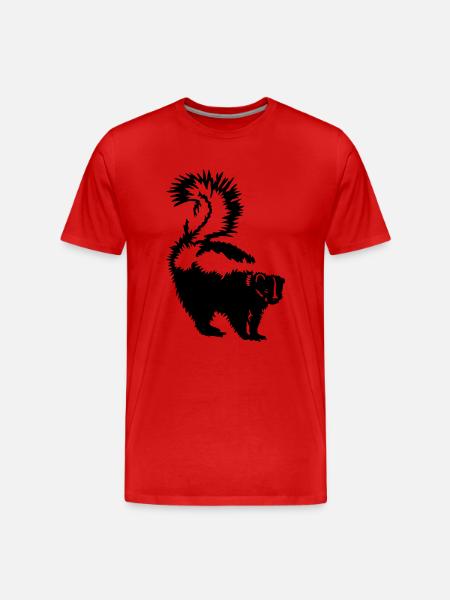 Skunk - Men's Premium Organic T-Shirt - red
