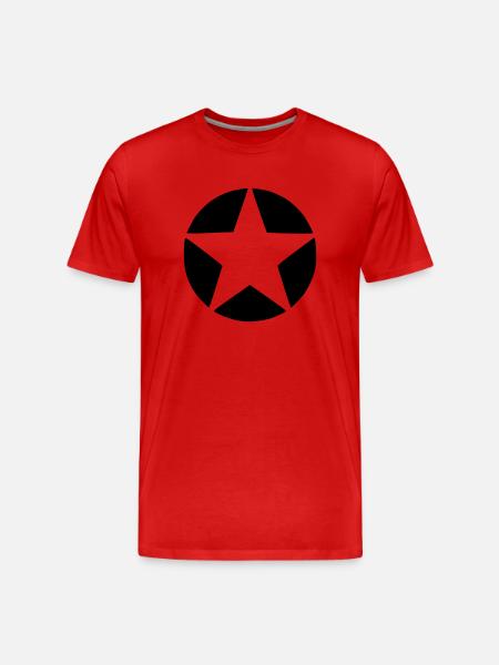 STERN - Männer Premium Bio T-Shirt - Rot