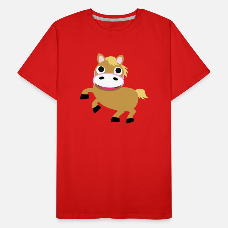 Pony - Haflinger Männer Premium Bio T-Shirt