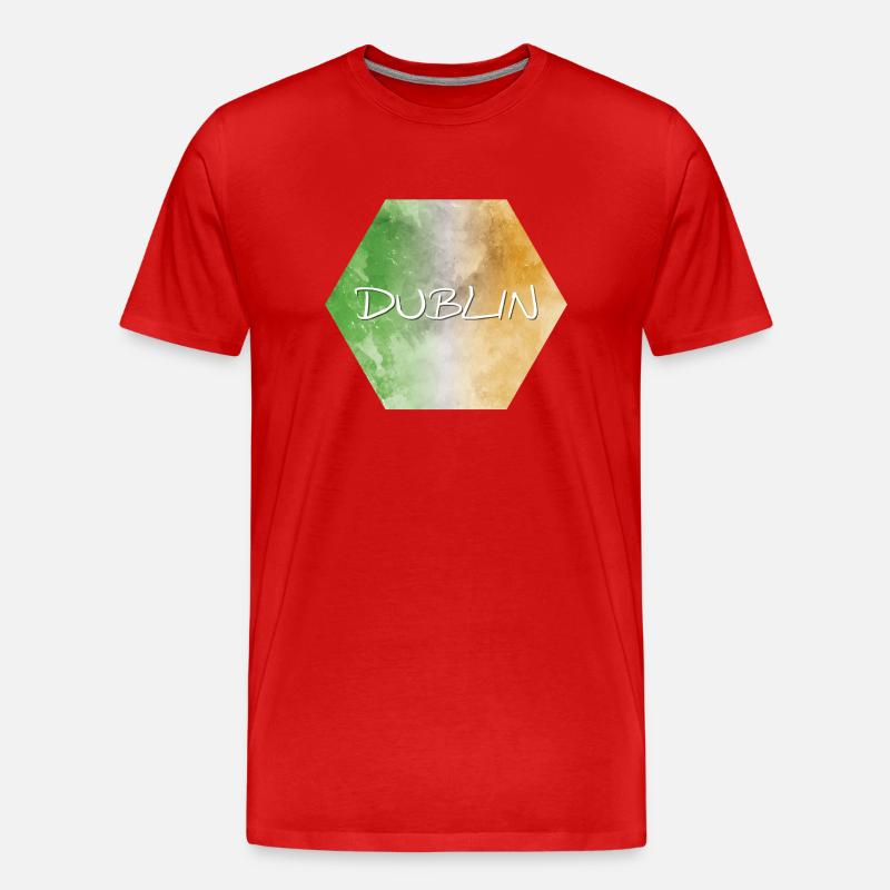 Dublin - Männer Premium Bio T-Shirt - Rot