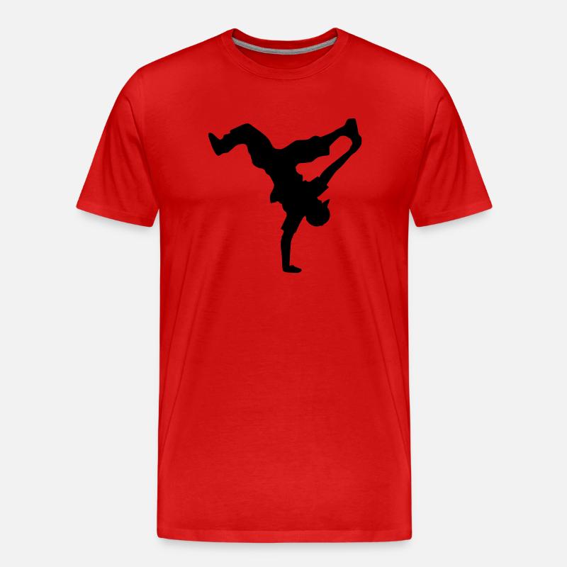 bboy move - Männer Premium Bio T-Shirt - Rot