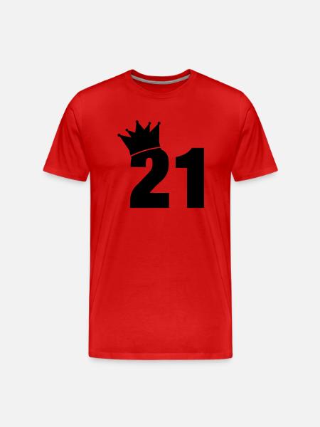 21_krone_f1 - Men's Premium Organic T-Shirt - red