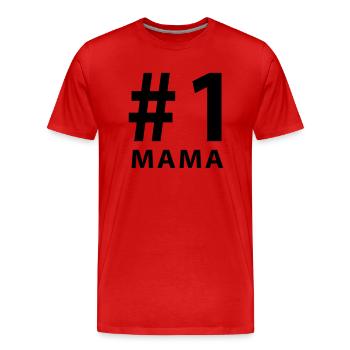 muttertag - Männer Premium Bio T-Shirt - Rot - Vorne - Damien (186cm)