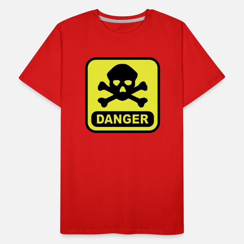 Crâne danger T-shirt bio Premium Homme