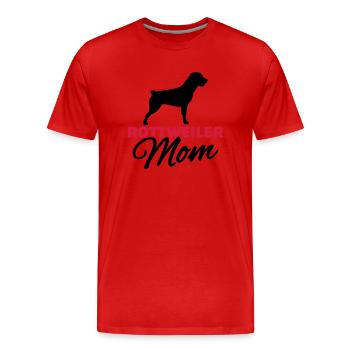 Rottweiler - Männer Premium Bio T-Shirt - Rot - Vorne - Damien (186cm)
