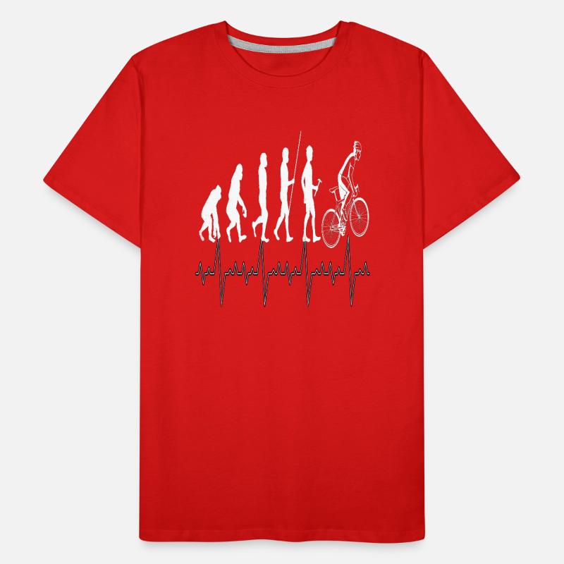 Evolution Radfahrer , cooles Fahrrad Design Männer Premium Bio T-Shirt