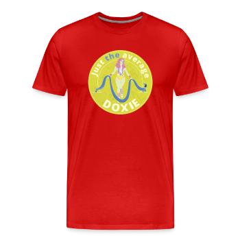 Juste la doxie moyenne. - T-shirt bio Premium Homme - rouge - Devant - Damien (186cm)